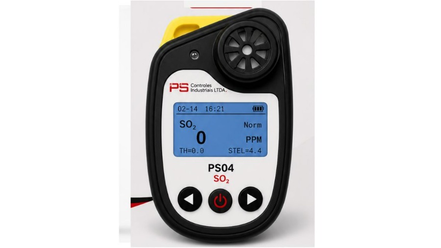 DETECTOR PORTÁTIL DE DIÓXIDO DE ENXOFRE (SO₂) PS04